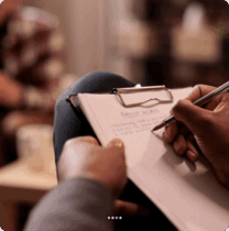 CBT cognitive behavioral therapy clipboard